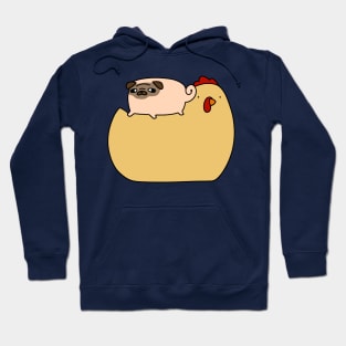 Chicken and Little Pug Hoodie
